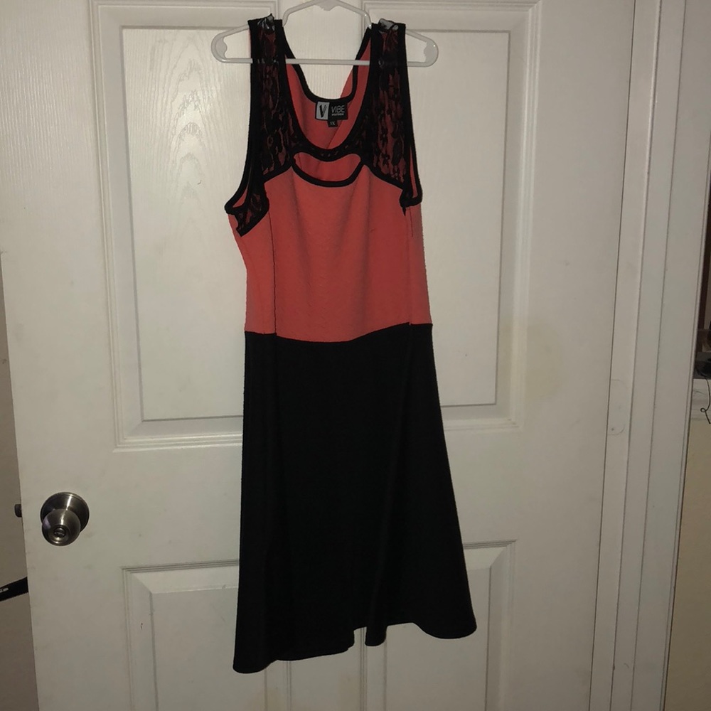 Multi-Colored Skater-Dress